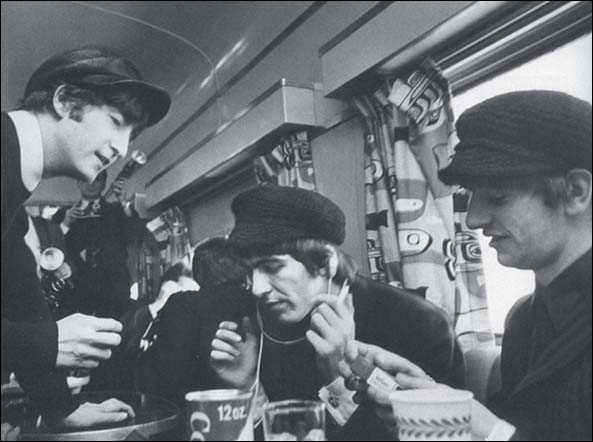 The Beatles on the Train to Washington D.C.