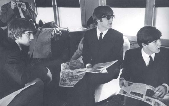 The Beatles on the Train to Washington D.C.